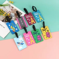 Hot Sale PVC Soft Rubber Luggage Tag Travel Boarding Strap Tag Tag Bus Card Luggage 1B8G