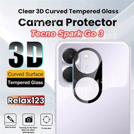 1/2/3PCS Camera Lens Protector For Tecno Spark Go 3 4G 3D Rear Lens Tempered Glass Film For TECNO SP