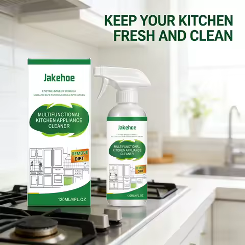 JAKEHOE Kitchen Appliance Cleaner Enzyme-Based Formula Removing Heavy Oil Stain Polishing Restore Lu