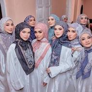 BAWAL PRINTED COTTON SHAWLPUBLIKA LEEYANARAHMAN TUDUNG RUFFLE MOONSTELLA