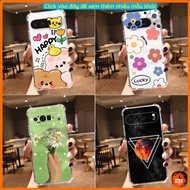 Google Pixel 8/ Pixel 8 Pro/ Pixel 9 XL shockproof flexible case printed with chipi flowers, planets