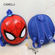 CAMELLI Cartoon Anime Shoulder Packages, Large Capacity Adjustable Shoulder Strap Spiderman Eggshell School Bag,  Cute Cartoon Nylon Cloth Lightweight Children's Backpack