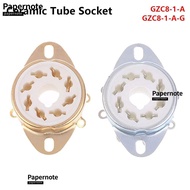 PAPERNOTE 1Pcs Ceramic Tube Socket, Octal PCB Mount Valve Base, Durable Tin-Plated DIY 8Pin K8A GZC8