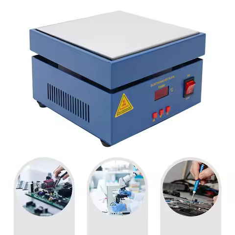 800W Electronic Soldering Hot Plate Preheat Soldering Station Welder Hot Plate LCD Display 20x20cm