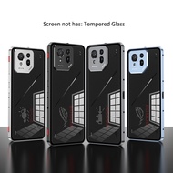 Aluminium Alloy Metal Frame Bumper + Tempered Glass Back Case For ASUS ROG Phone 9 Pro / ROG9 Pro Ro