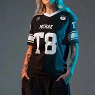 Tate McRAE jerseys for Spring 2025/Summer Men's and Women's T8 McRAE football T-shirts, V-neck plus 