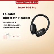 Baseus D02 Pro Bluetooth Earphones Stereo Wireless 5.3 HiFi Foldable Sport Headset
