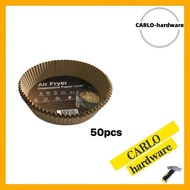 Shopcoins 50pcs Air Fryer Paper Disposable Air Fryer Parchment Liner Oil and Waterproof Oil Paper