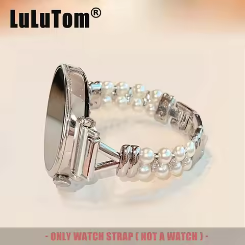 Luxury Pearl Watchband for Samsung Galaxy Watch 8 Ultra 2 7 6 5 44/40mm Huawei GT 5 4 Pro 46/42mm El