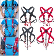 [AWHAO] Upper Body Harness Ascending Protection Adjustable Fixed Belt Caving Canyoning Rock Climb