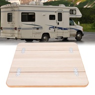 gugushop Haofy RV Table Top Foldable Solid Wood Surface with Metal Hand Sealed Edge for Yacht Ship B