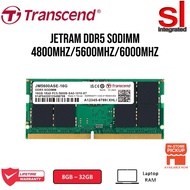 Transcend JetRam DDR5 Laptop Sodimm Memory -4800mhz/5600mhz