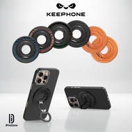 Keephone Kevlar Grip Ring Holder 360 Rotating Ultra-Light Foldable Multi-Purpose Magnetic Ring Holde