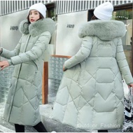 Russian Slim Fit Cotton Jacket 2025 New Women's Winter Cotton Coat Korean Style Mid-Length Thickened