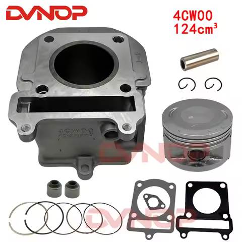 Scooter 51.5mm Cylinder Kit & Piston For MBK Flame125 Flame R 125cc Cygnus 125 4T 2V Engine Parts 4C