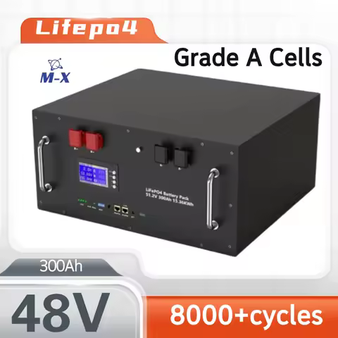 LiFePO4 48V 300Ah Battery 15Kwh Akku 51.2V 100Ah 200Ah 120Ah 150Ah Lithium battery 16S 200A BMS 6000