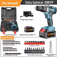 JLD 766VF Bor Mesin Elektrik Drill 10mm Set Reversible Mesin Bor Tangan Listrik