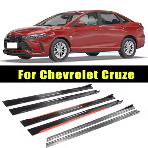 Universal 2m/2.2m Car Side Skirt Extension SplitterBumper Racing Side Wing Bumper Lip Side Spoiler F