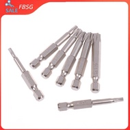 FBSG 7 Pcs S2 Magnetic Star Screw Driver 5 Point Screwdriver Bits 50mm 1/4" Hex Shank T10 T15 T20 T2