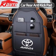 Toyota Avanza Leather Car Seat Back Protector Kick Mat with Pocket Tablet Holder For Avanza F600 F65