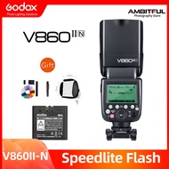 GODOX Ving V860II V860II-N GN60 2.4G I-TTL HSS 1/8000 S แบตเตอรี่ลิเธียมไอออนแฟลชแยกสำหรับกล้องแฟลชส