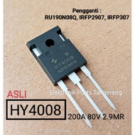 HY4008 ORIGINAL MOSFET HY4008W ORIGINAL TRANSISTOR HY4008 MOSFET N-Channel 200A 80V 2.9mR TO-247 TO-