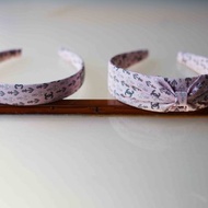 古董領帶改製手工髮箍-CHANEL香奈兒-草莓牛奶粉紅/禮物