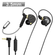 In Ear Monitor for Gaming Wired Detachable Mic 11mm Driver Ear Hook Stereo Sound for PC Mobile Andro