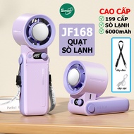 Quạt Cầm Sò Lạnh Tay JF168/K801 - Quạt ICE FAN Gấp Gọn Làm Mát Nhanh Với 199 Cấp Độ Pin Lớn 6000mAh
