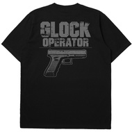 ROOTSTOCK GLOCK OPERATOR T SHIRT COTTON COMBED 24S - BLACK