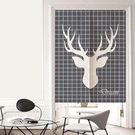 Nordic Door Household Bedroom Partition Ins Decoration, Kitchen Semi Short Curtain, Foyer