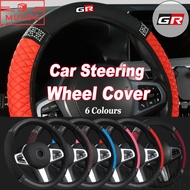 Toyota GR Car Steering Wheel Cover PU Leather Steering Wheel Cover Fashion Diamond Car Interior For 