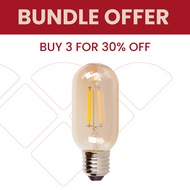 LS Amber Glass Bulb T45 E27 4W