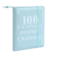 100 Envelope Money Saving Challenge Binder, Reusable A5 Money Budget Binder Challenges Book