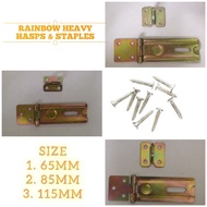 RAINBOW IRON HINGES / RAINBOW HEAVY DUTY IRON HASPS & STAPLES