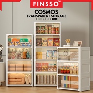 Finsso STOCK CLEARANCE : Cosmos Multiuse Stackable Plastic Storage Box with Flip door / almari baju 