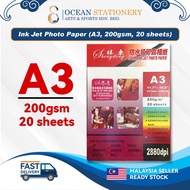 Ink Jet Photo Paper (A3, 200gsm, 20 sheets)