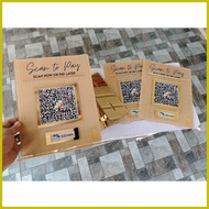✤ ◷ ◱ QR Code Standee / Gcash Standee / Table top