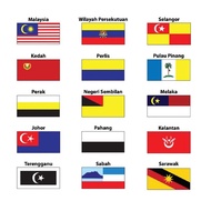 2 x 4 Malaysia States Flag