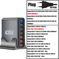 435W gan sạc USB đa cổng Trạm Sạc điện thoại để bàn pd3.1 QC3.0 sạc nhanh cho iPhone Samsung Xiaomi 