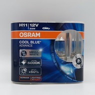 Osram H1H3H4H7H11H9HB3HB4 CBA 5000K Naik Taraf Kereta Mentol Biru Cahaya Putih Sangat Terang Mempeso
