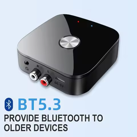 APTX Bluetooth5.4 Audio Transmitter Receiver aptX-Adaptive/HD/LL 3.5MM AUX Multipoint 2in1 Wireless 
