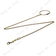 BF-03 Gold Color Bird Leg Chain Leash Rope Parrot Ring