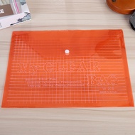 Beg fail snap-on, beg dokumen A4 lutsinar, folder fail pejabat, beg penyimpanan, folder fail, boleh 