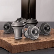 荷蘭 Vacu Vin 抽真空酒瓶塞(黑6入) | 真空瓶塞 保鮮瓶塞