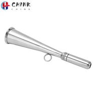CHINK Boat Fog Horn, Removable Mouthpiece Silver Handheld Foghorn, Sturdy Structure 304 Stainless St