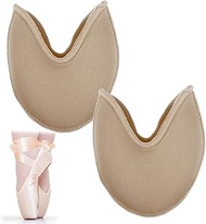 4 Pcs Pointe Shoe Toe Pads, 3.54 x 3.15 Inch Soft Sponge Toe Pads for Pointe Shoes, Forefoot Half Pa