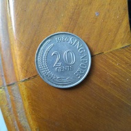 koin kuno singapura 20cents 1980