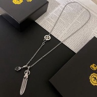 GOROS necklace outlet鷹爪羽毛心形吊墜頸鏈