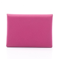 【二手】愛馬仕 (HERMES) 零錢包 Calvi Duo Magnolia 082977CK Magnolia 其他 Calvi Duo Magnolia 女士二手 A